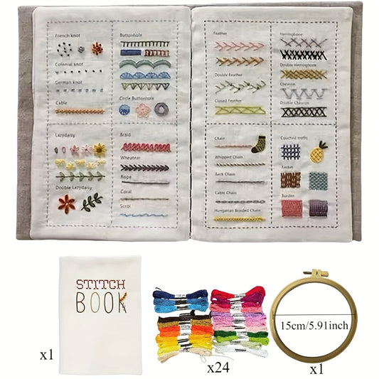 The Mindful Stitch Book — Complete Embroidery Kit